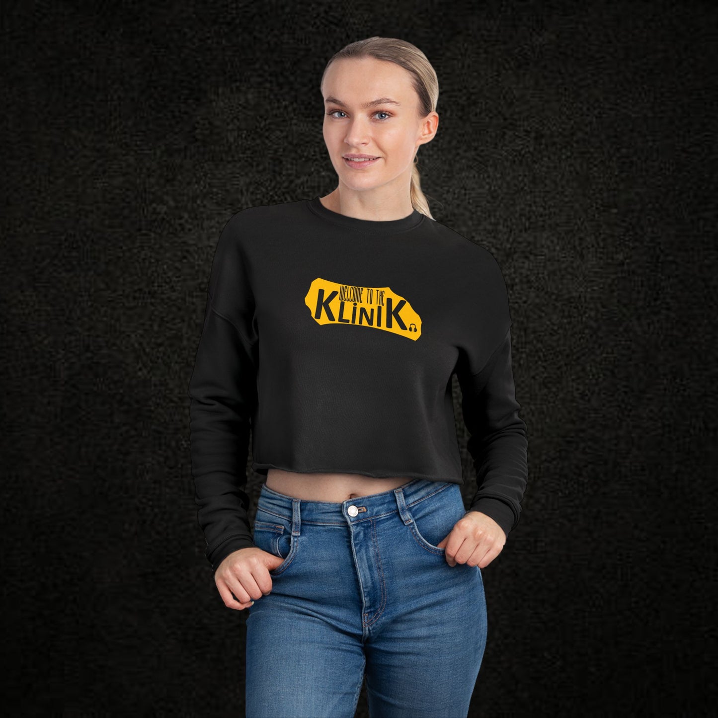 Cropped Sweatshirt - Feel the Klinik Vibe
