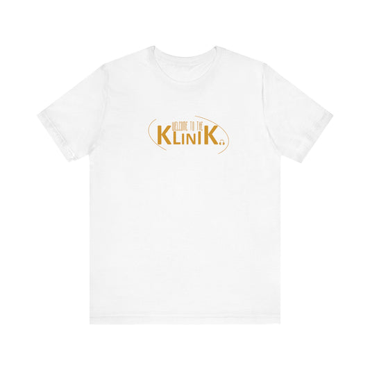 Welcome to the Klinik Unisex Jersey Tee - Casual Comfort for All Occasions
